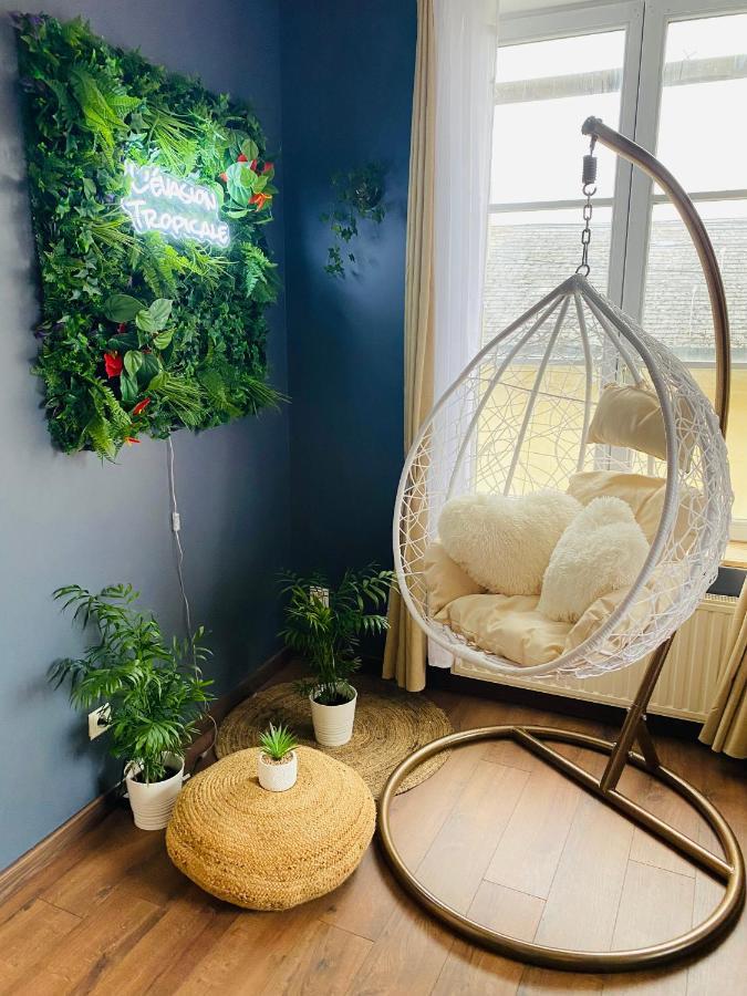 Evasion Tropicale - Studio Avec Spa, Cosy Et Renove Au Coeur De Soissons - 2 Pers Exteriör bild